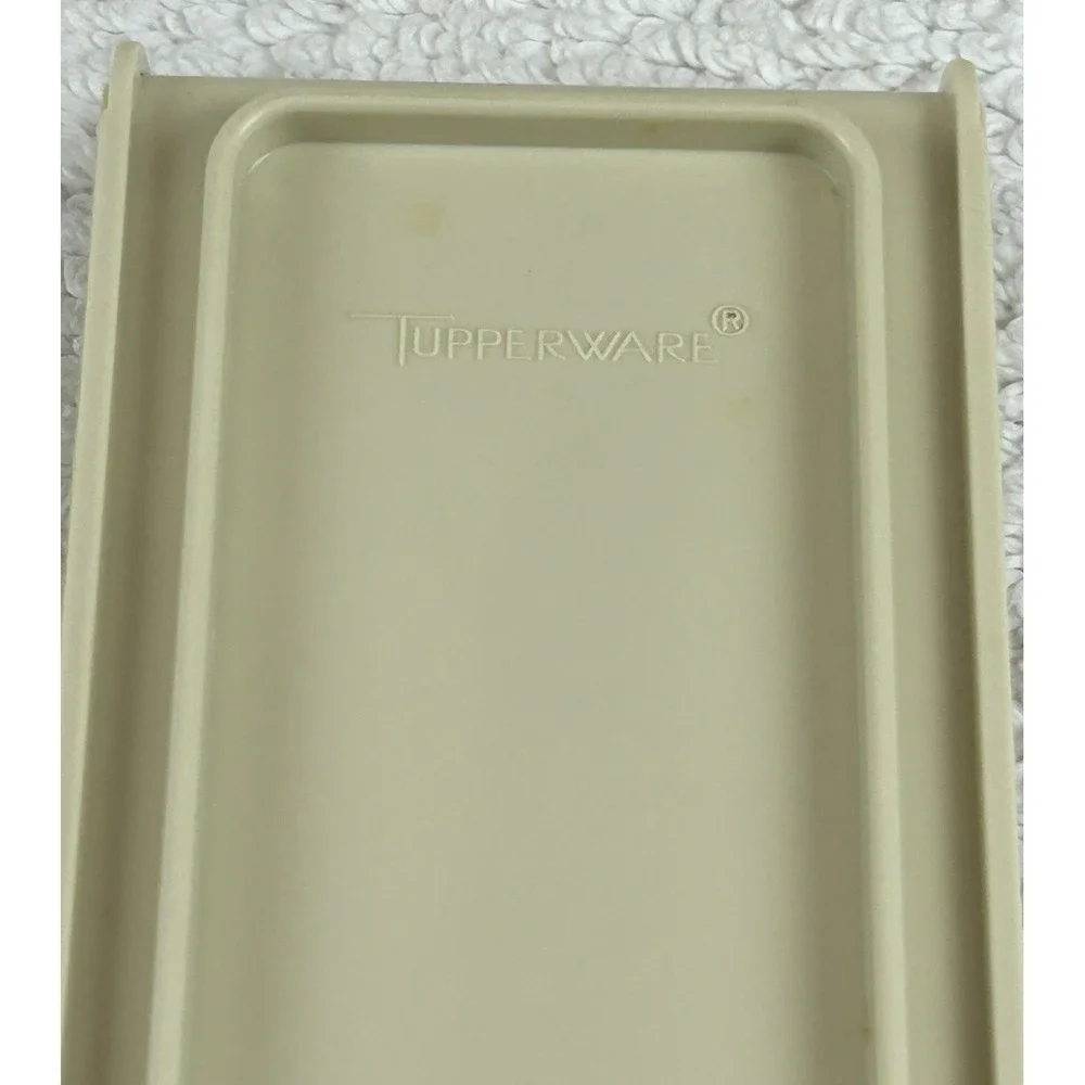 Vtg Tupperware 2 Lb Velveeta Cheese Keeper Container Holder USA 3 Piece Set